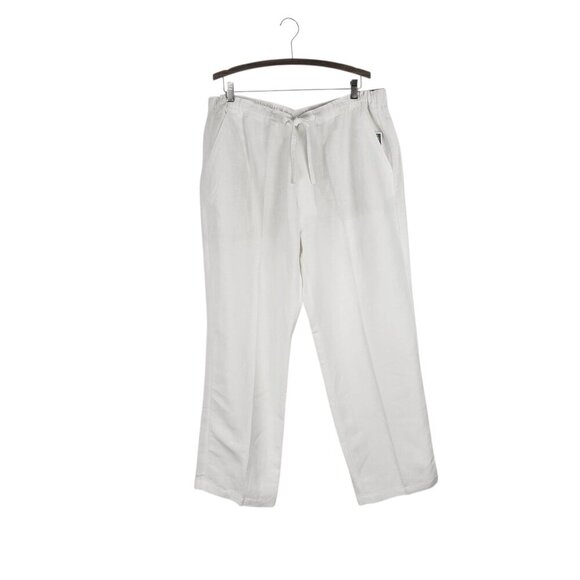 Cubavera Other - Cubavera Linen Blend Pants White Drawstring Casual NWT Mens Size XXL